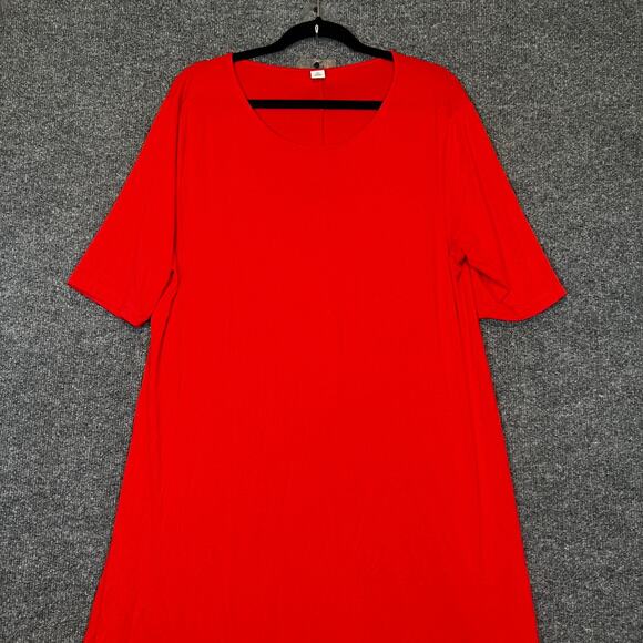 Old Navy Dress Womens 1X Plus Orange Tshirt Dress Bohemian Maxi‎ Plus Size - Picture 3 of 8